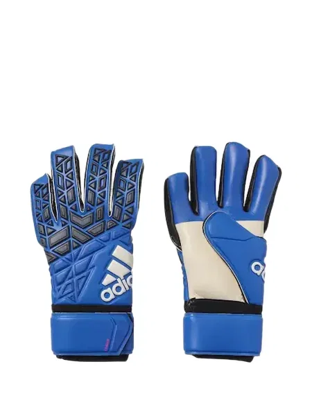 Pantaloni Adidas tricotate cu autograf alergare albastru