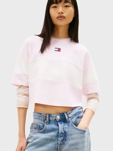 Футболка Tommy Jeans розовая