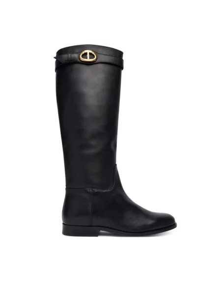 TWINSET Škornji črna