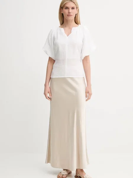 Блузка Bruuns Bazaar однотонна білий