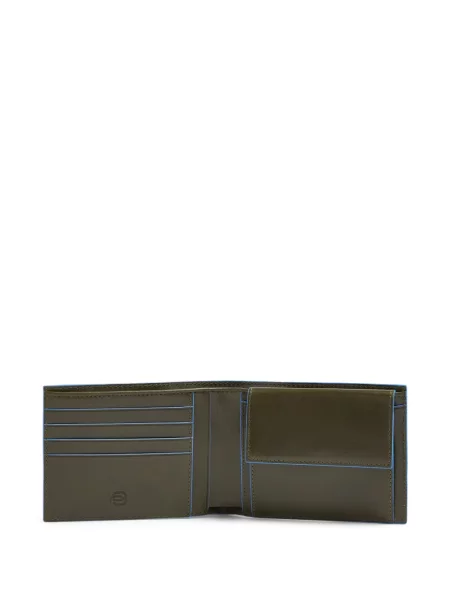 Portofel Piquadro cu autograf verde