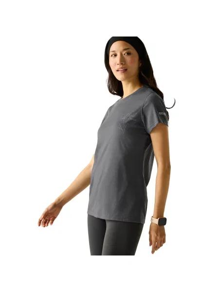T-shirt Kwiaty Escade szara
