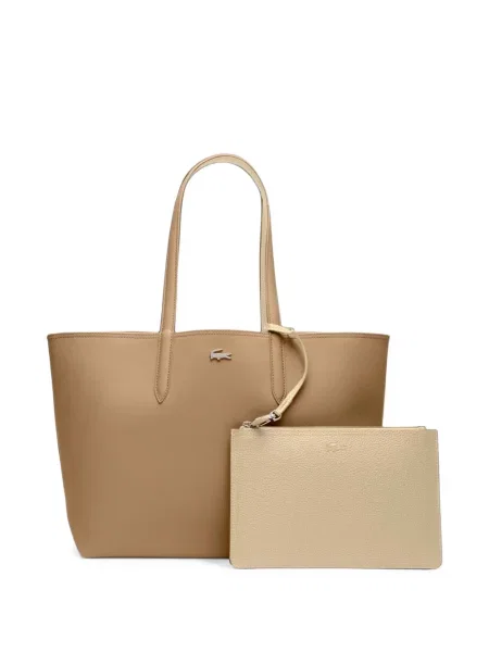 Geantă shopper Lacoste cu autograf