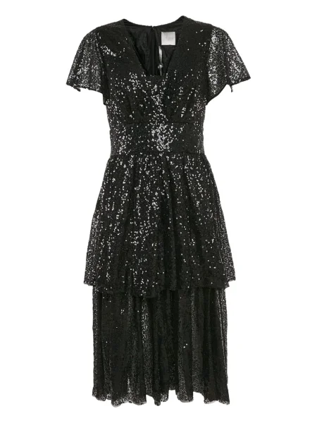 Rochie Ingie Paris cu paiete de costum negru