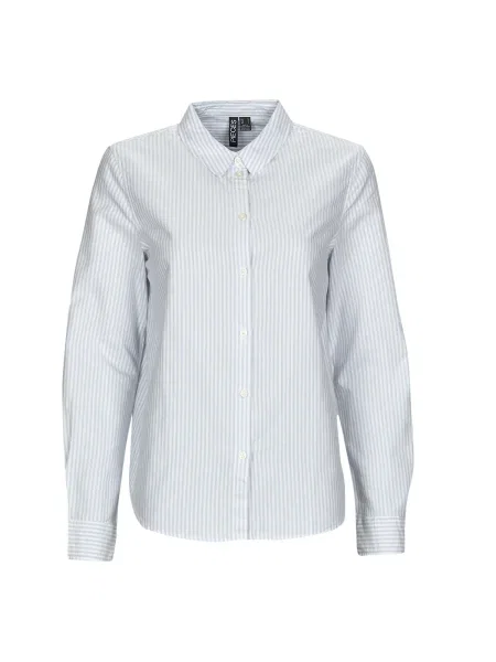 Bluză Pieces din țesătură twill