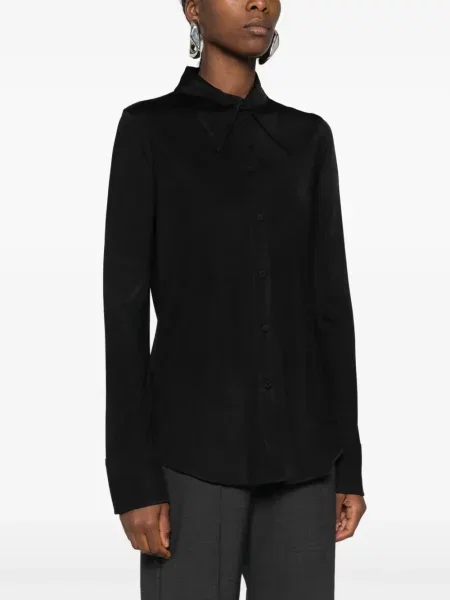 Gulerat cămașă Jil Sander negru