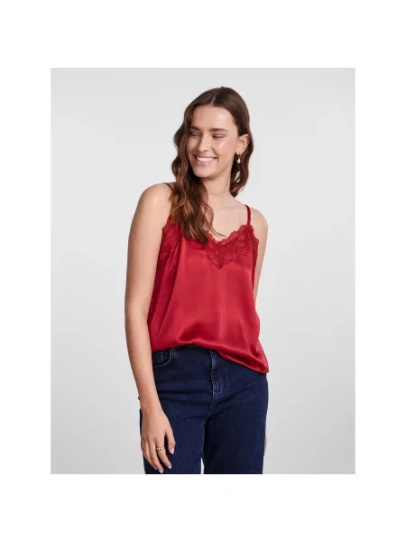 Pieces Pidžama Regular Fit crvena