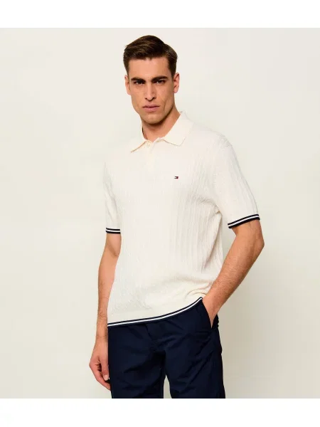 TOMMY HILFIGER Pulover alb