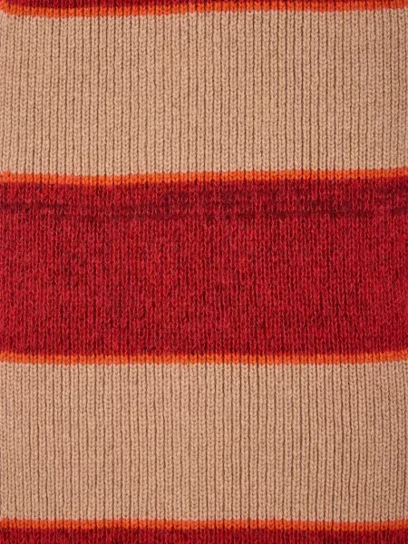 Fular Paul Smith cu dungi de mohair roz