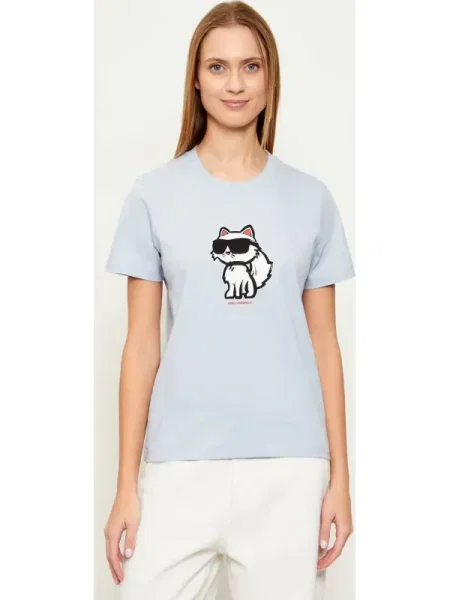 Karl Lagerfeld Tricou IKON SKETCH CHOUPETTE albastru