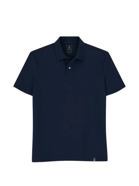Tricou polo Boggi Milano stretch albastru