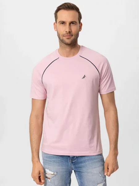 Moxx Paris Tricou azuriu / roz alb