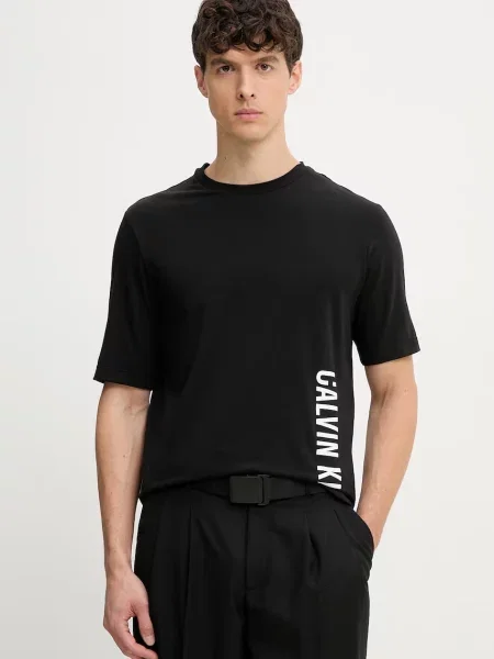 Calvin Klein tričko s bavlnou černé
