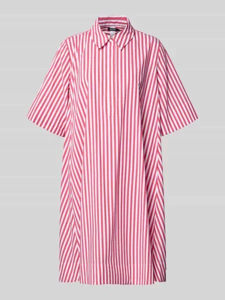 Sukienka do kolan z kołnierzem kent model Doresa' Joop! biała