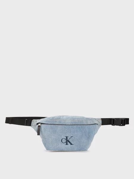 Поясна сумка Calvin Klein Jeans блакитна