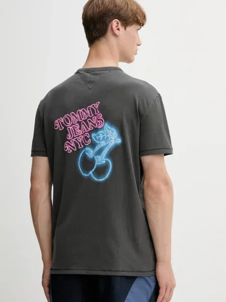 Tommy Jeans tričko šedé