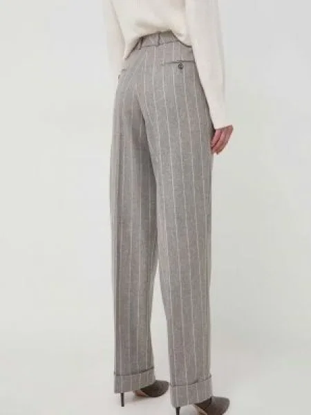 BOSS BLACK De lână pantaloni Taleco | Relaxed fit negru