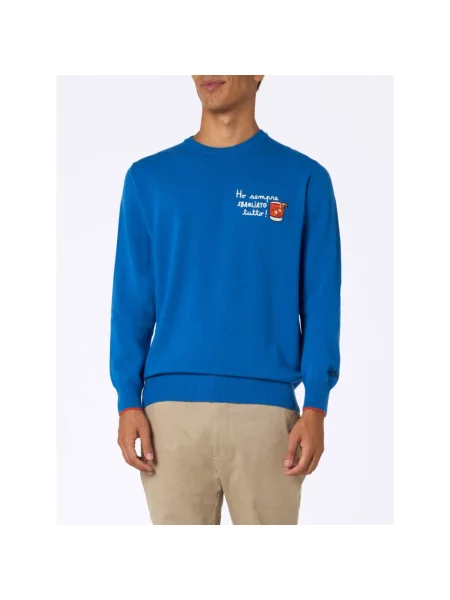 Sweter Mc2 Saint Barth niebieski