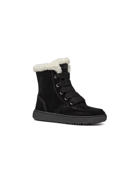 Kozačky Geox J Theleven Girl Wpf M černá
