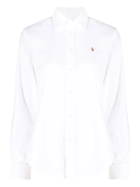 Șosete Polo Ralph Lauren cu broderie în carouri plisate albastru