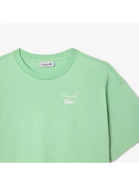 Lacoste Koszulka Z Logo zielona