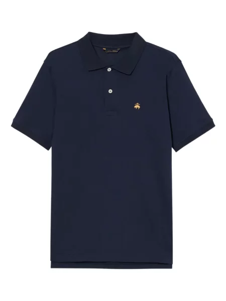 Tricou polo Brooks Brothers cu broderie albastru