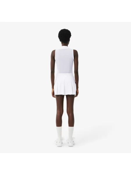 Lacoste Spódnica Tenisowa Ultra Dry Z Wewnętrznymi Szortami biała