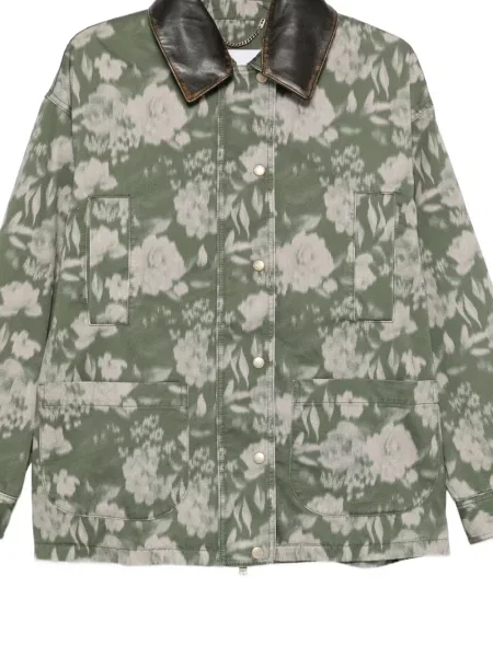 Gulerat geacă Halfboy cu model floral cu imagine verde