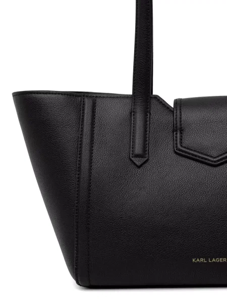 Shopper kabelka Karl Lagerfeld s autogramem černá