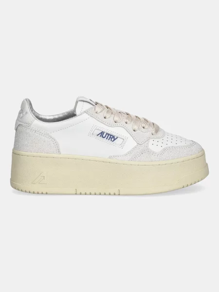 AUTRY sneakersy skórzane Platform biały