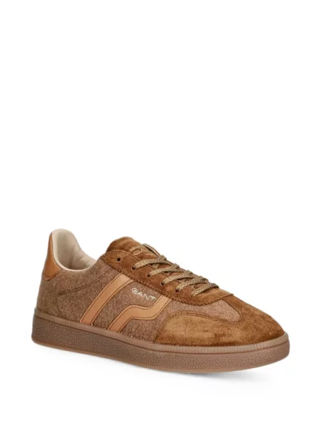 Fűzős szarvasbőr sneaker Gant barna