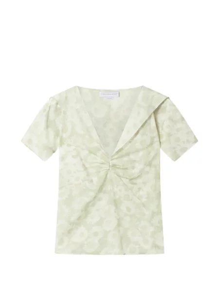 Top Stella Mccartney cu model floral cu imagine verde