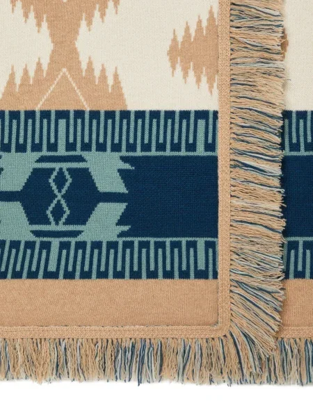 Palton Alanui cu franjuri din jacard