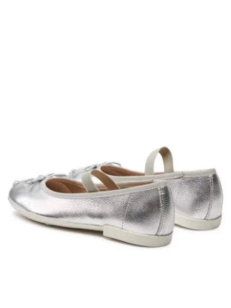Balerinke Geox Jr Plie S Srebrna