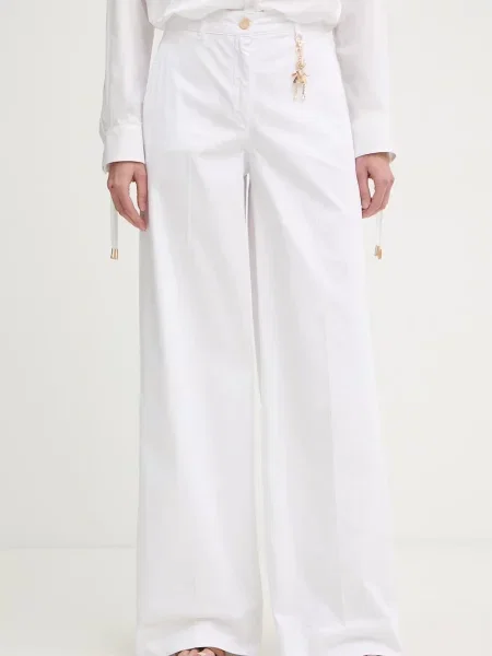 Fracomina pantaloni femei cu alb