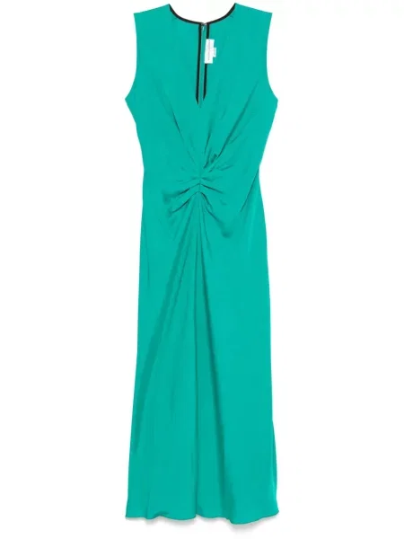 Rochie midi Victoria Beckham fără mâneci până la genunchi de costum verde