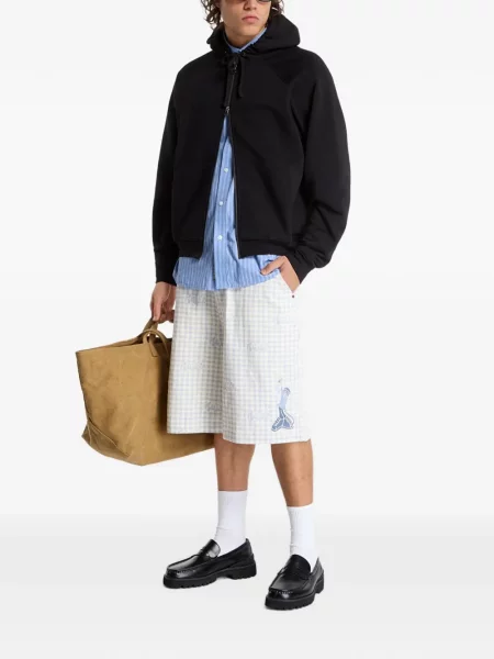 Pantaloni scurți Ripndip în carouri albastru