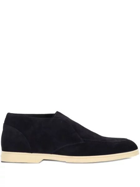 Pantofi loafer Doucal's din piele de căprioară albastru