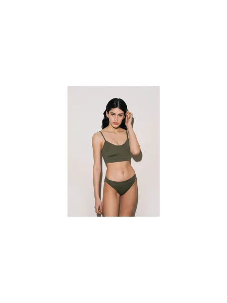 Norba Low Waist Swim Briefs Green Kobiety Bielizna Norba Clothing NRB-LW-G-XS Size: XS zielony