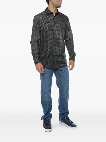 Lung cămașă Emporio Armani negru