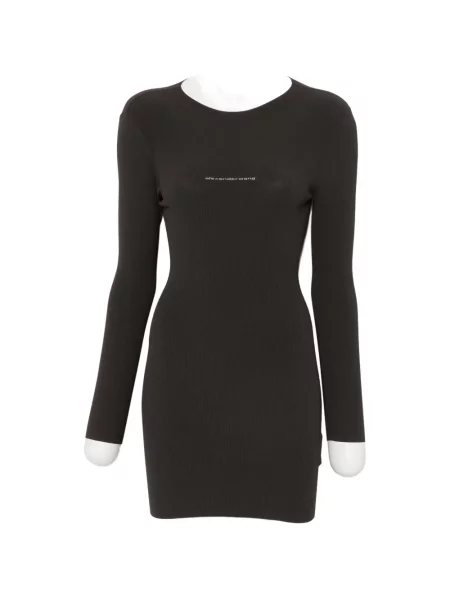 Rochie mini Alexander Wang tricotate cu imagine maro