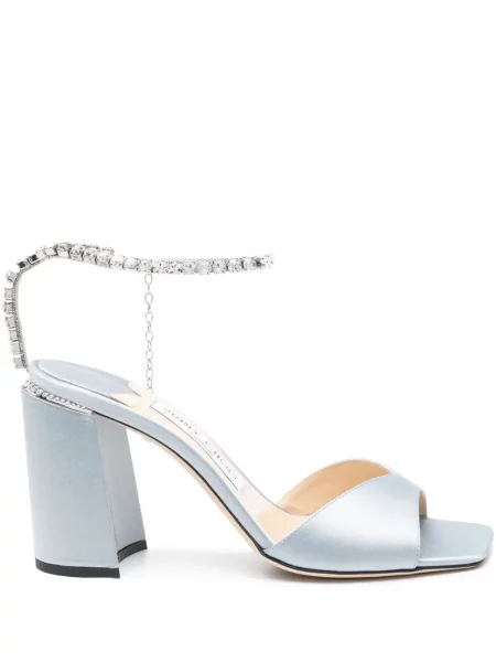 Sandale Jimmy Choo de cristal albastru