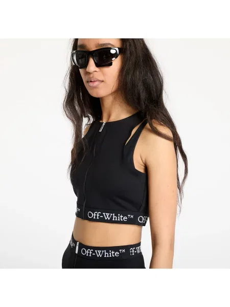 Top Off-white z autografem biały