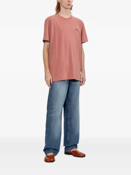 Scurt tricou A.p.c. cu imagine roz