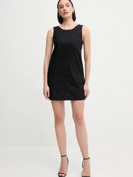Calvin Klein Jeans sukienka mini prosta czarny