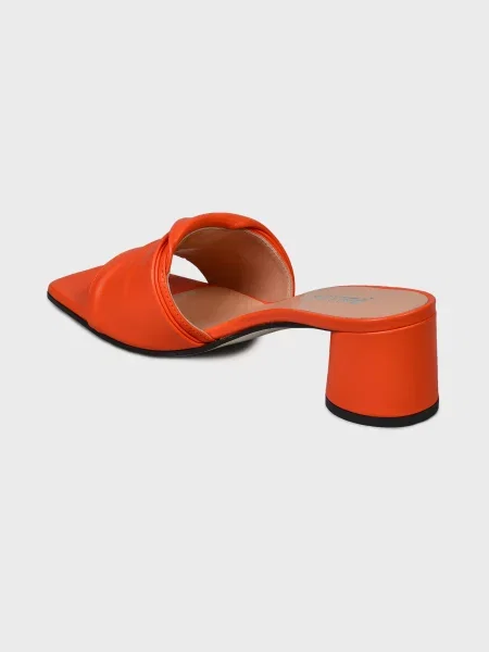 Шлепанцы Pollini оранжевые