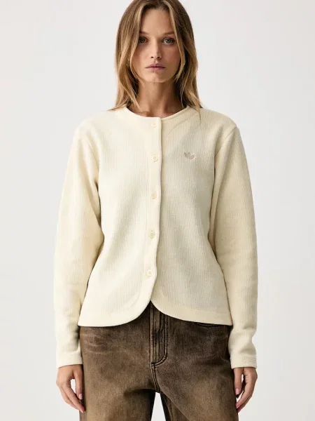 Adidas Originals cardigan pentru femei Chenille bej