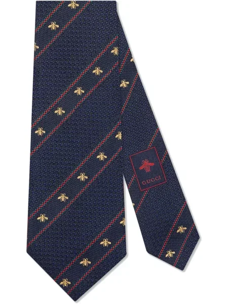 Cravată Gucci de mătase albastru