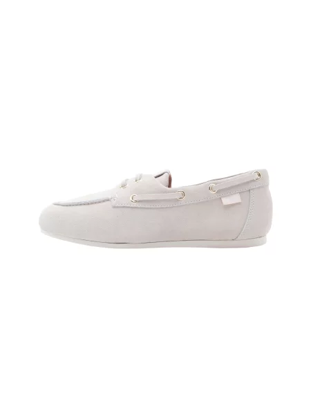 Love Moschino pantofi de piele întoarsă bej