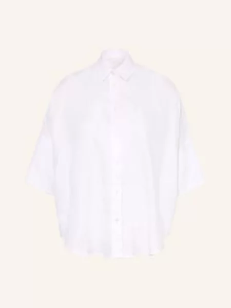 Robert Friedman Bluzka Z Lnu Z Rękawami weiss biała